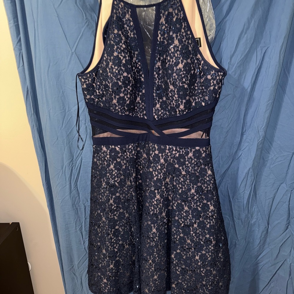 Morgan & Co. Navy Lace Dress